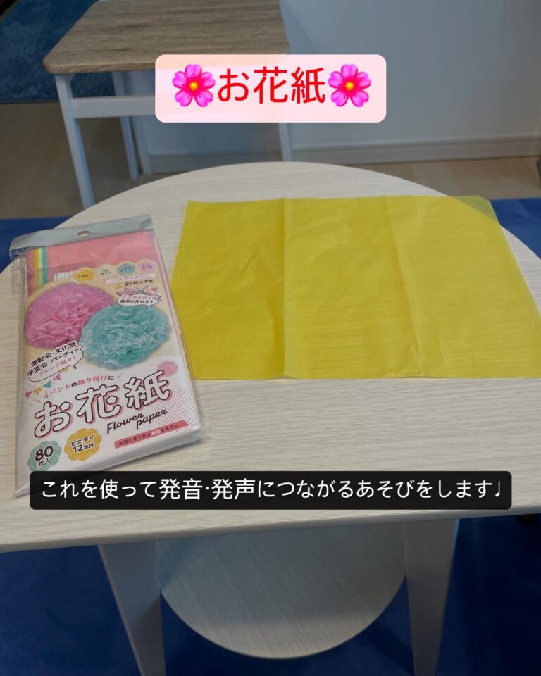 お花紙であそぼう！ことばの教室 レッスン画像