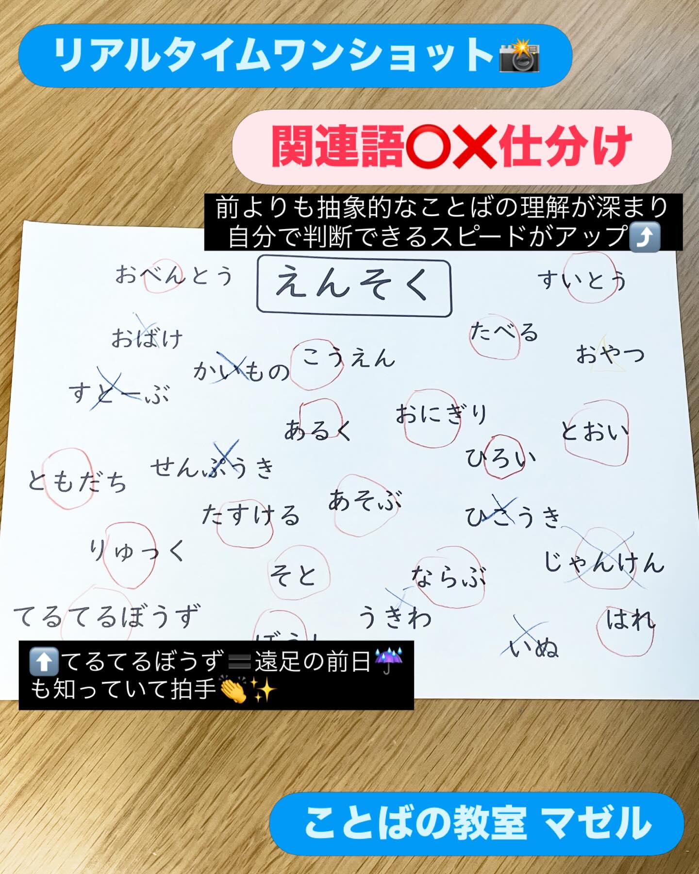 リアルタイムワンショット こちらはレッスンの一コマを リアルタイムでパシャリ📸