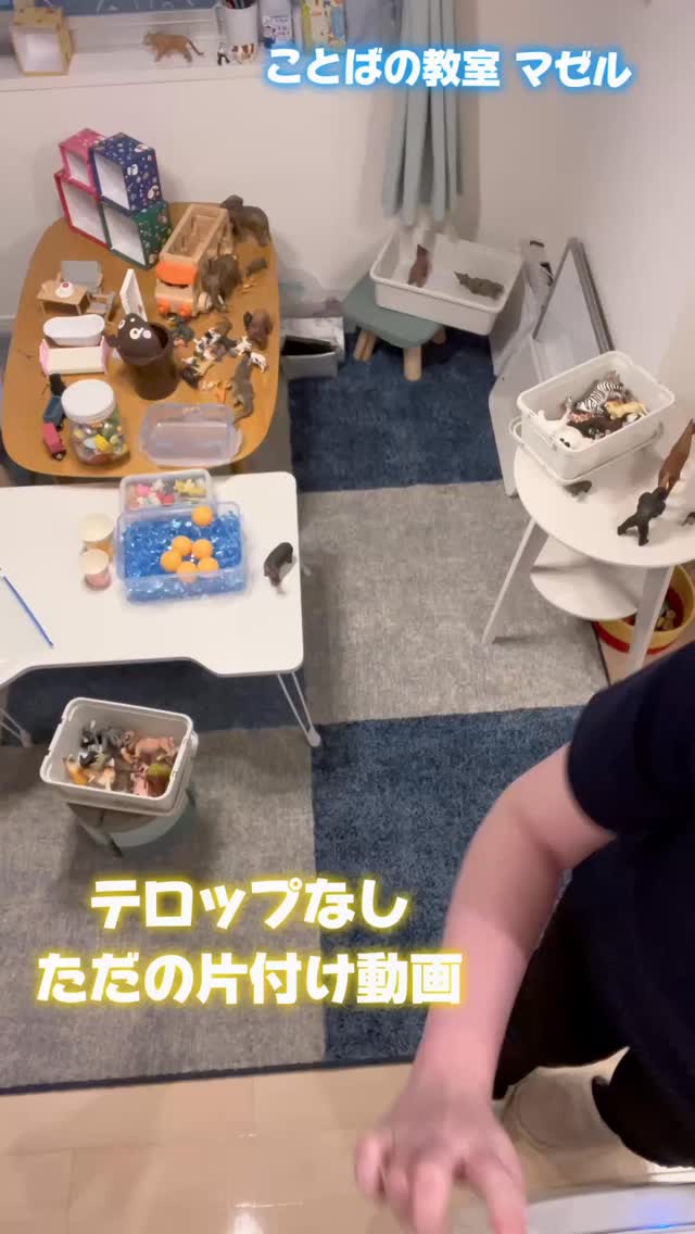 ただ片付ける様子を回しただけです 片付けながら