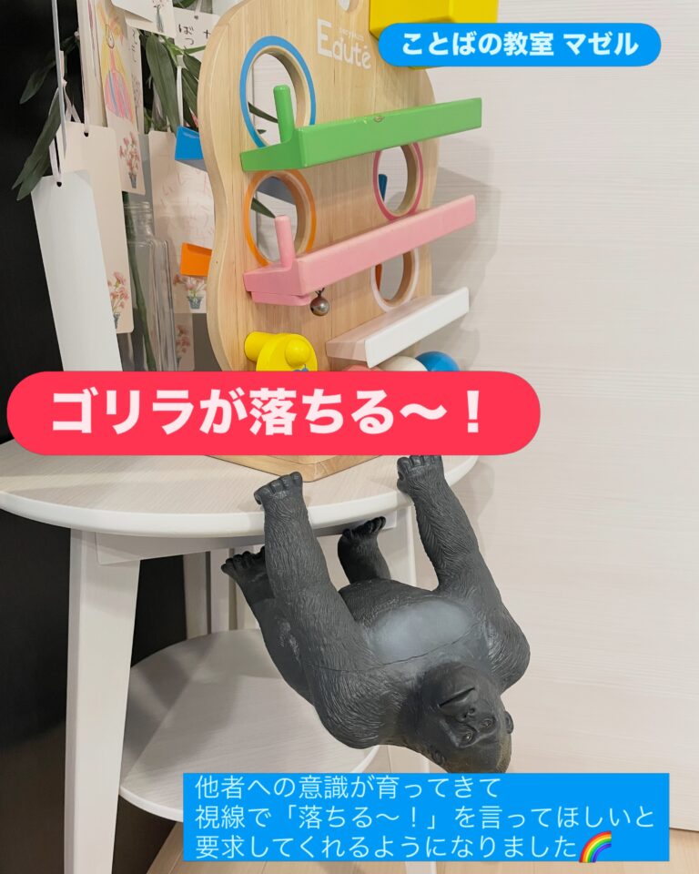 おもちゃの配置にも変化を♪ これまで他者への注意や興味が