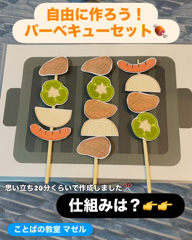 バーベキューセット ふと思いついてcanvaで編集→工作