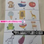 語尾の音（最後の音）マッチング♬ 語頭音（ひらがな）とイラストのマッチングは