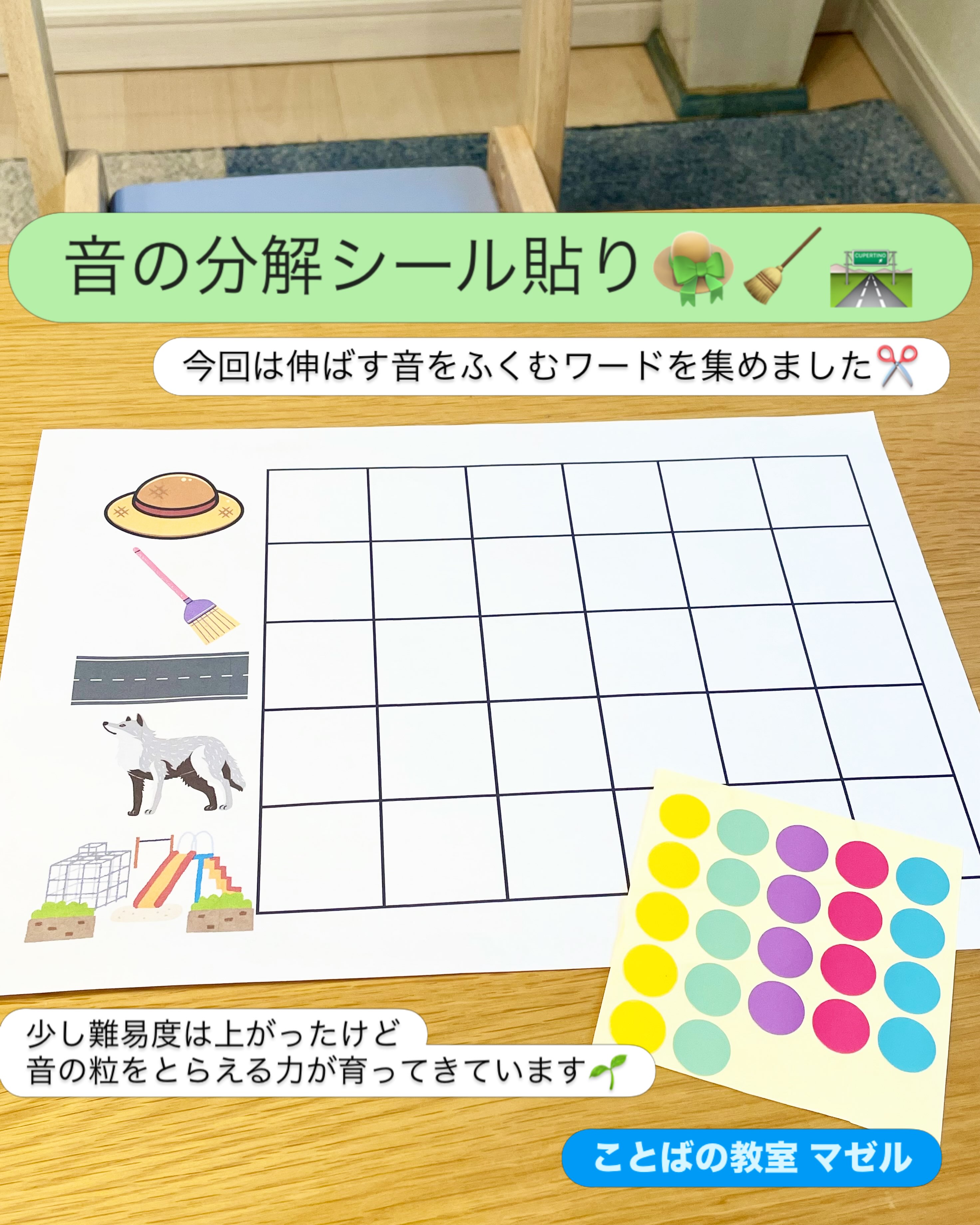 音の分解シール貼り𓂂𓏸