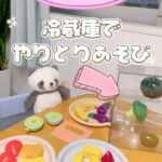 冷蔵庫でやりとりあそび
